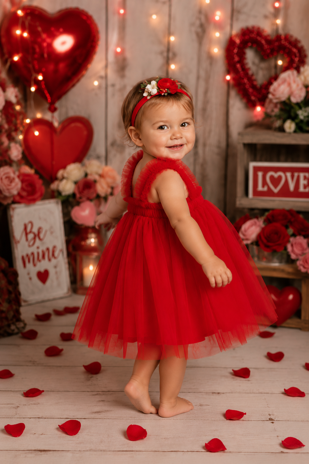 Red Tulle Dress #1000462