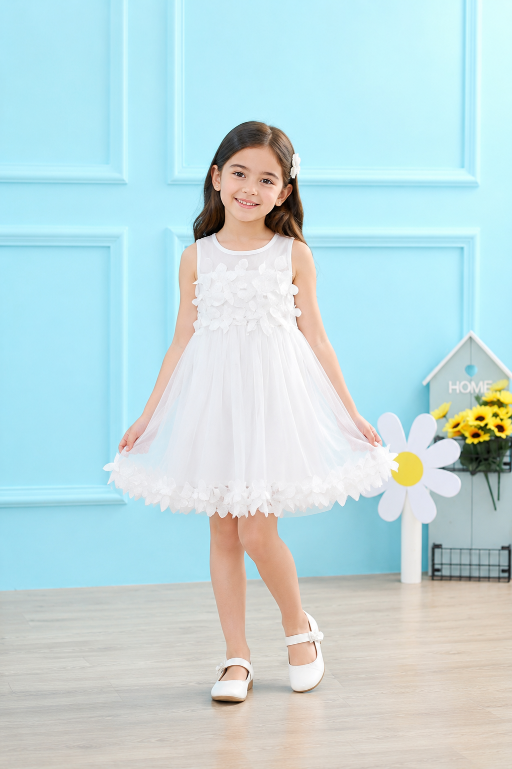 White Flower Dress #1000307