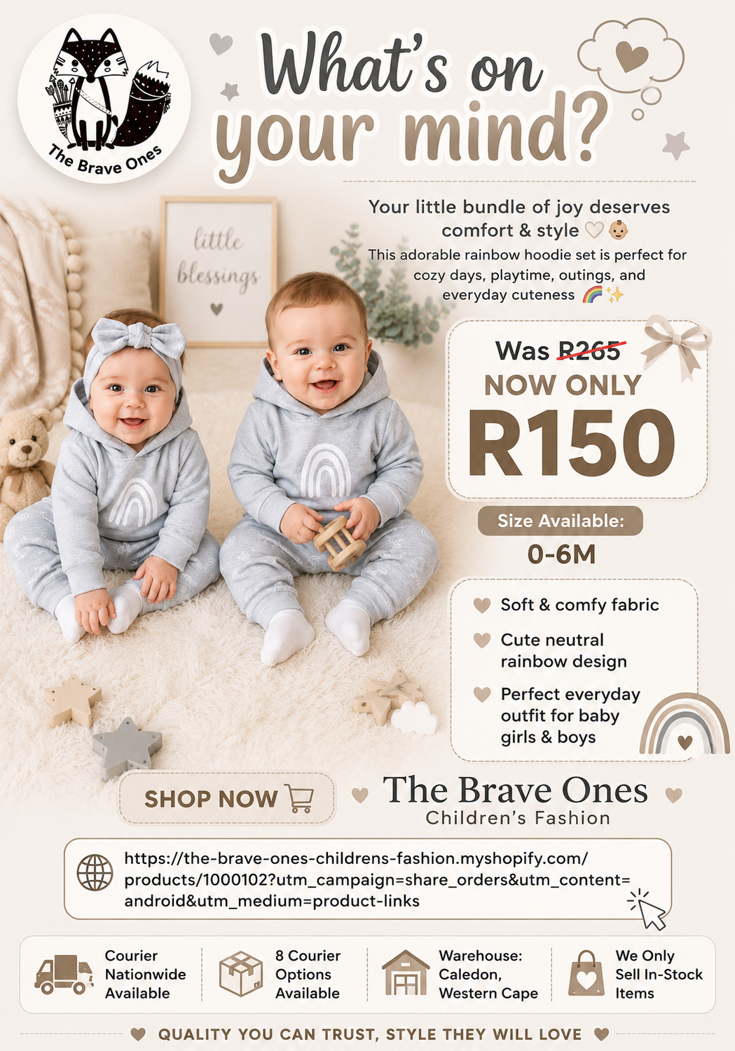Gray Hooded Rainbow Tracksuit #1000102