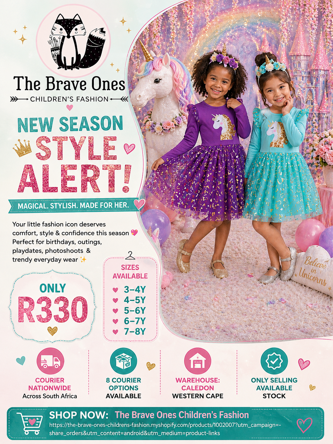 Teal Sequins Unicorn Dress #1002007