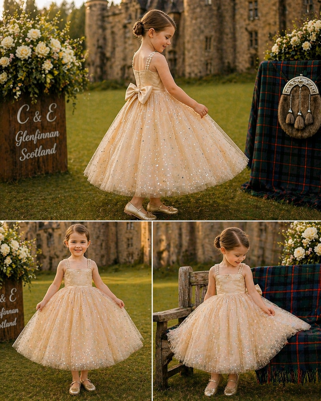 Champagne Pearl Special Occasions Dress #1000974