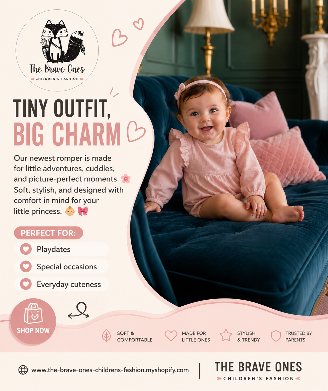 Pink Ruffle Sleeve Balloon Romper #100049