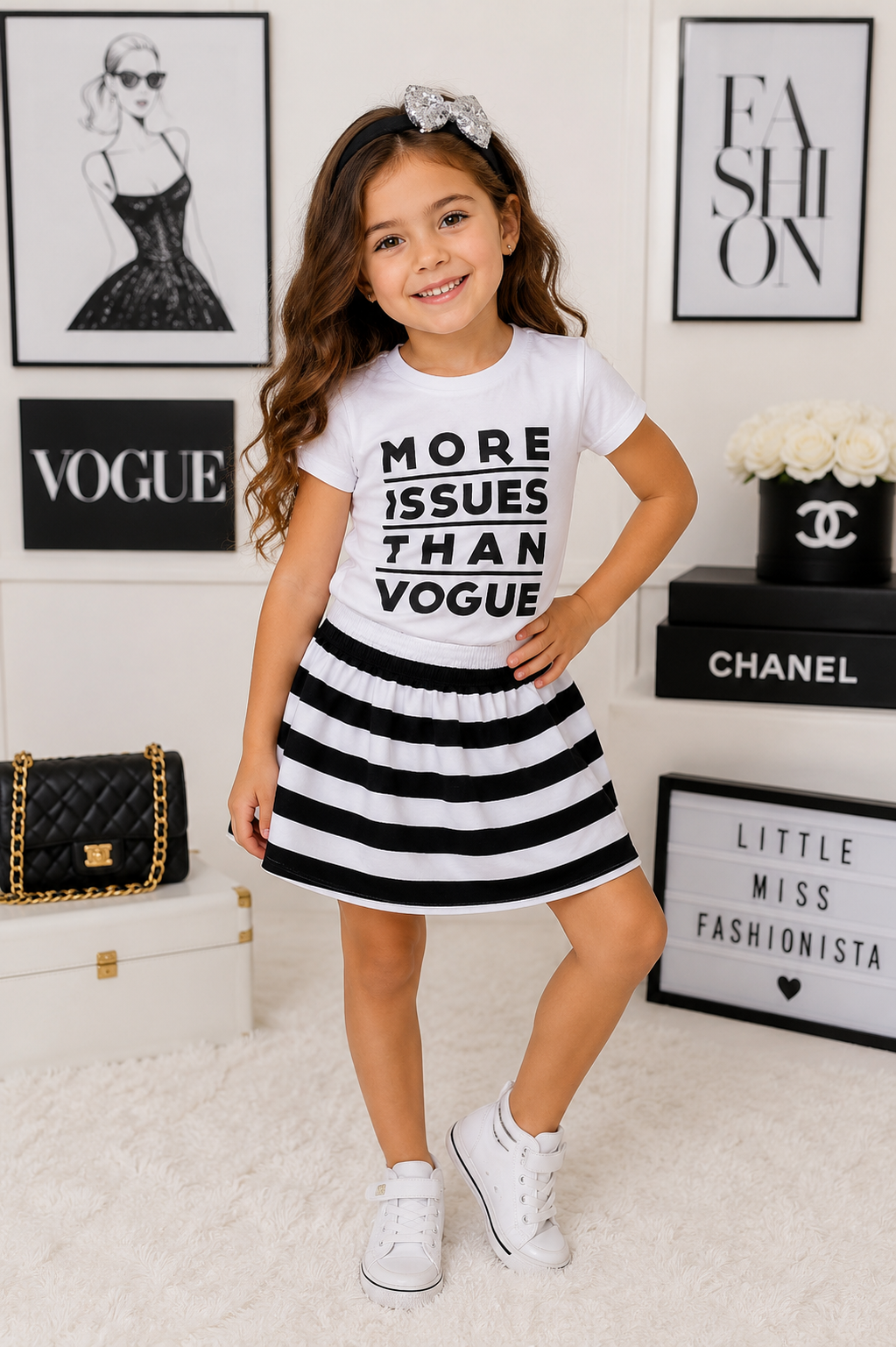 More Issues Than Vogue T-Shirt, Skirt and Headband #900013