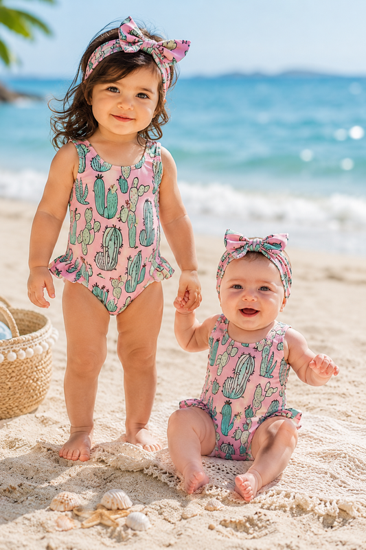 Cactus Swimsuit and Headband #1000666