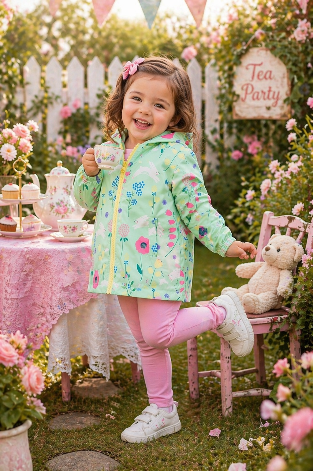 Mint Hooded Bunny Windbreaker #1000232