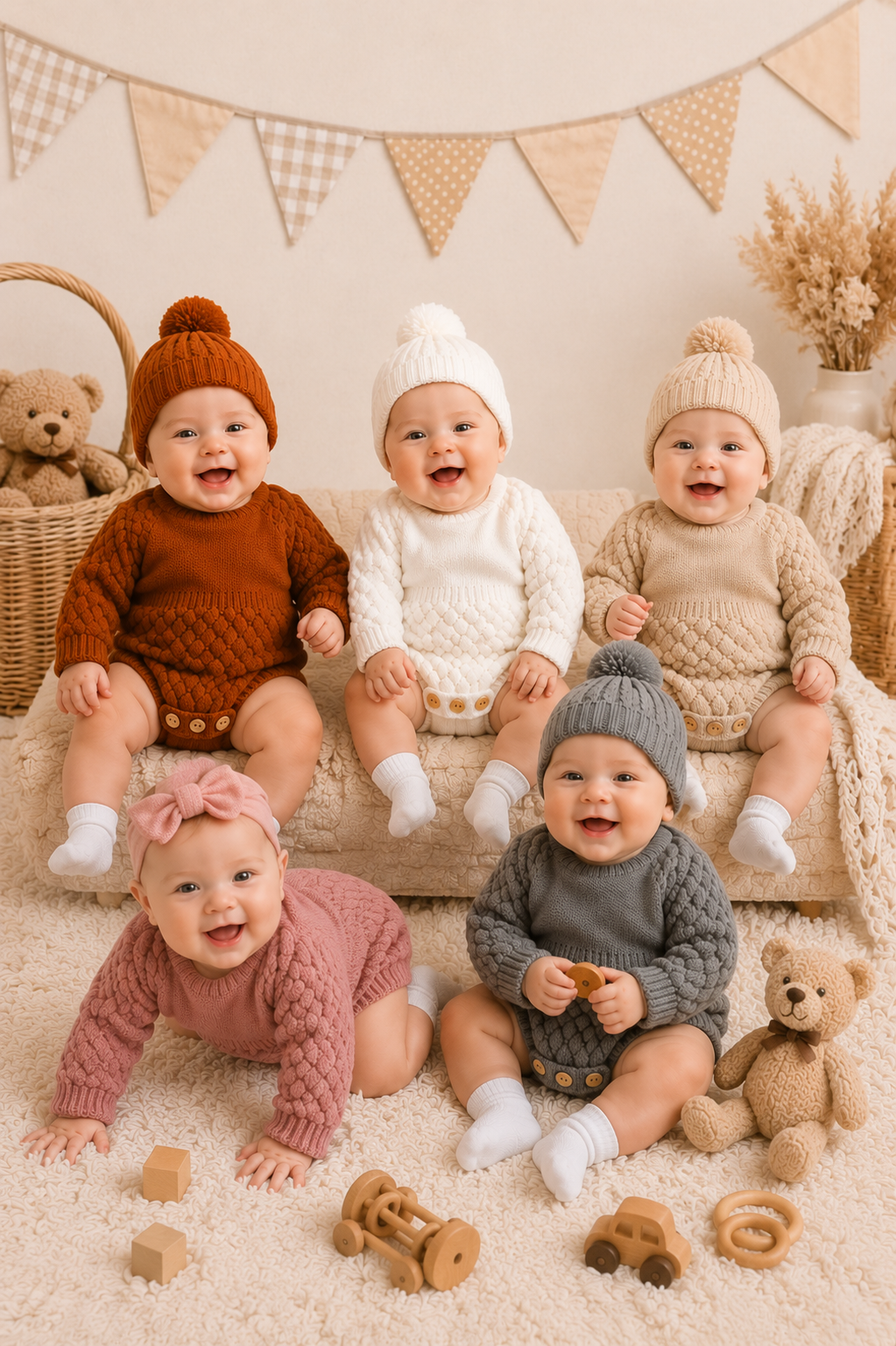 Luxury Knitwear ROMPERS Gender Neutral  #10001