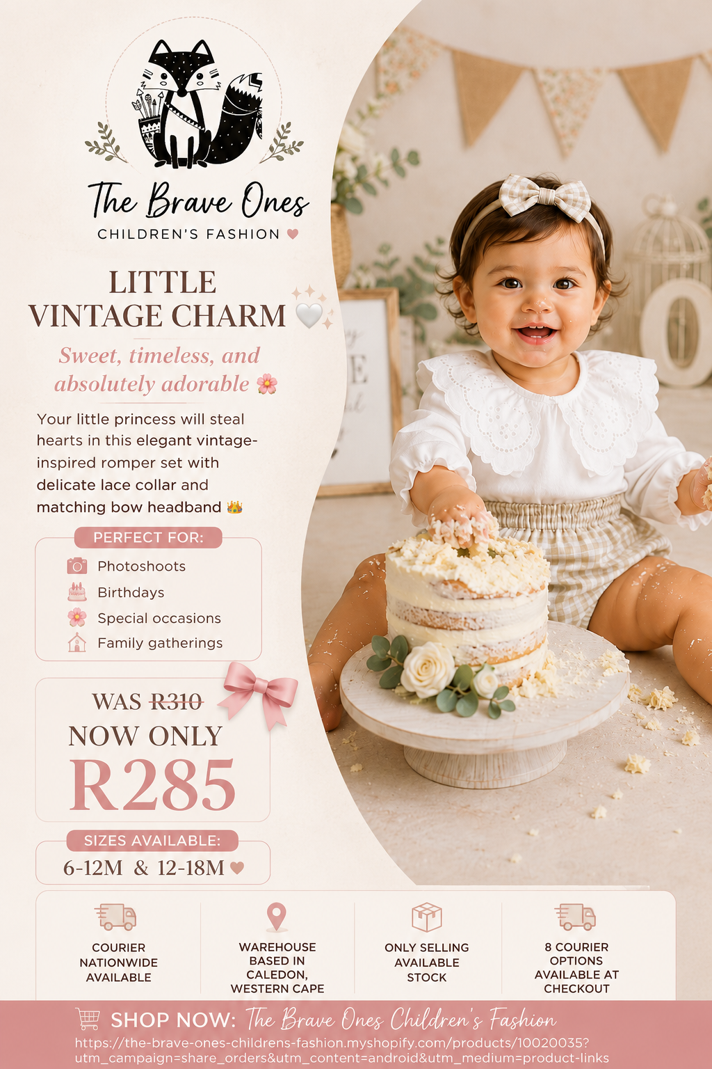 Lace Ruffle Collar Romper with Headband #10020035