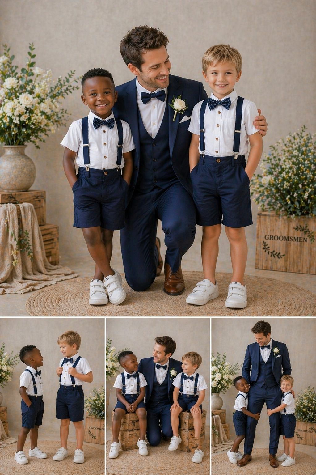 Navy Special Occasions Dress with Big Bow (Clip on) #1001146