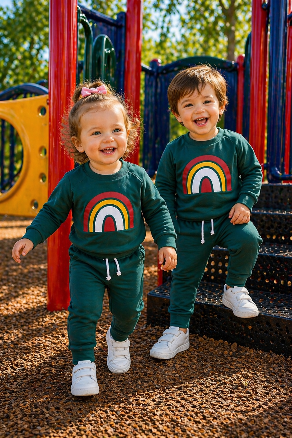 Turquoise Rainbow Tracksuit Gender Neutral  #200017