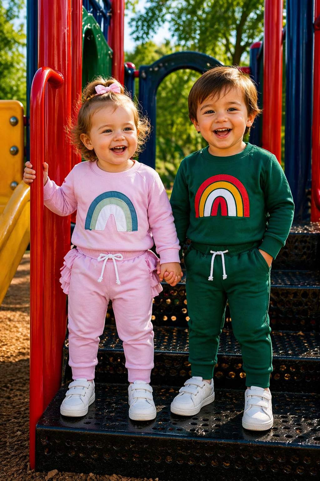 Turquoise Rainbow Tracksuit Gender Neutral  #200017