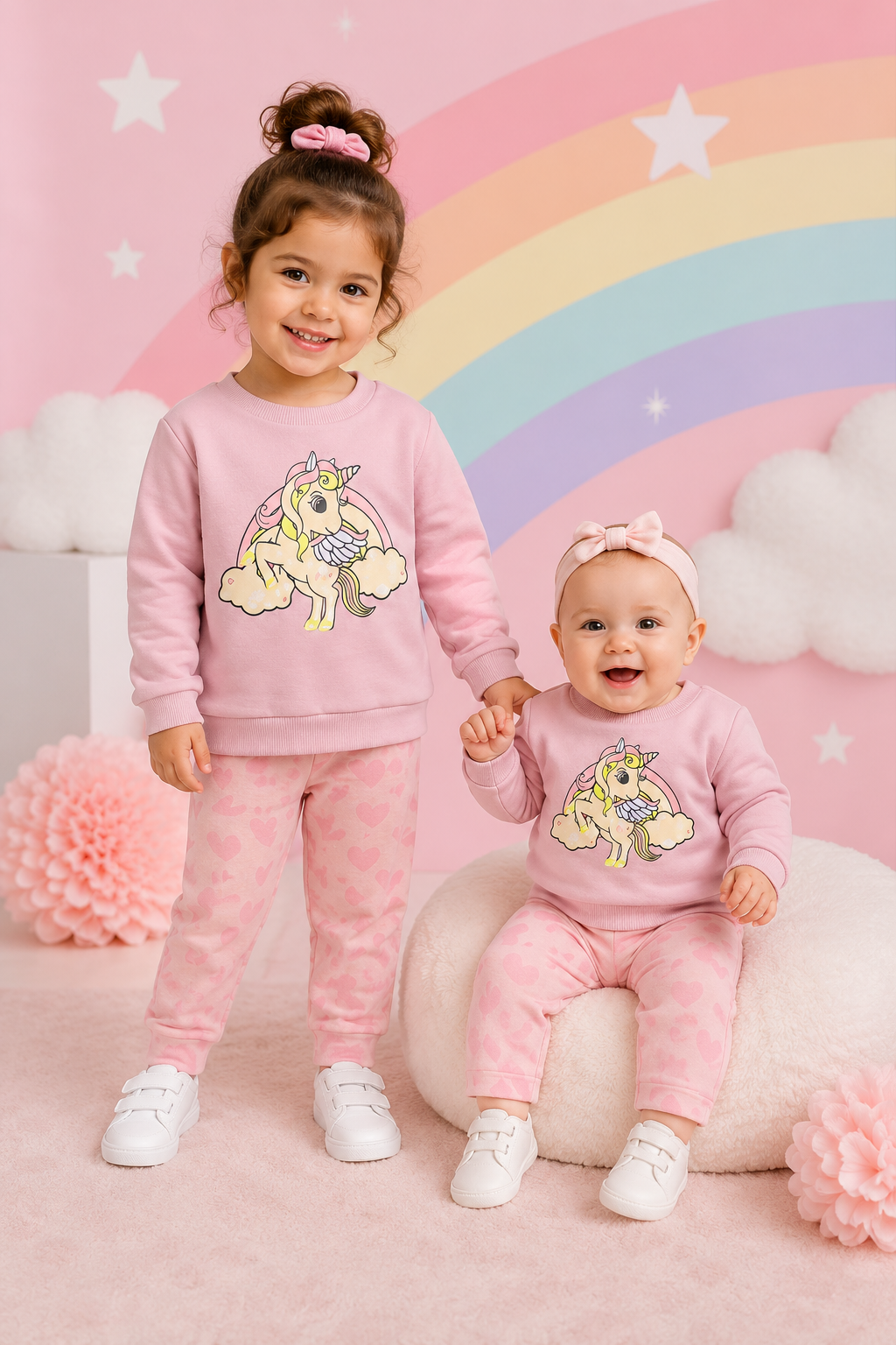 Unicorn  Cotton Crewnek Neck Top and Legging #100058