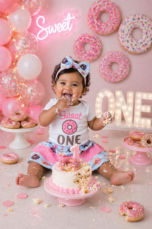 First Birthday Outfit Doughnut Sweet One #10020021