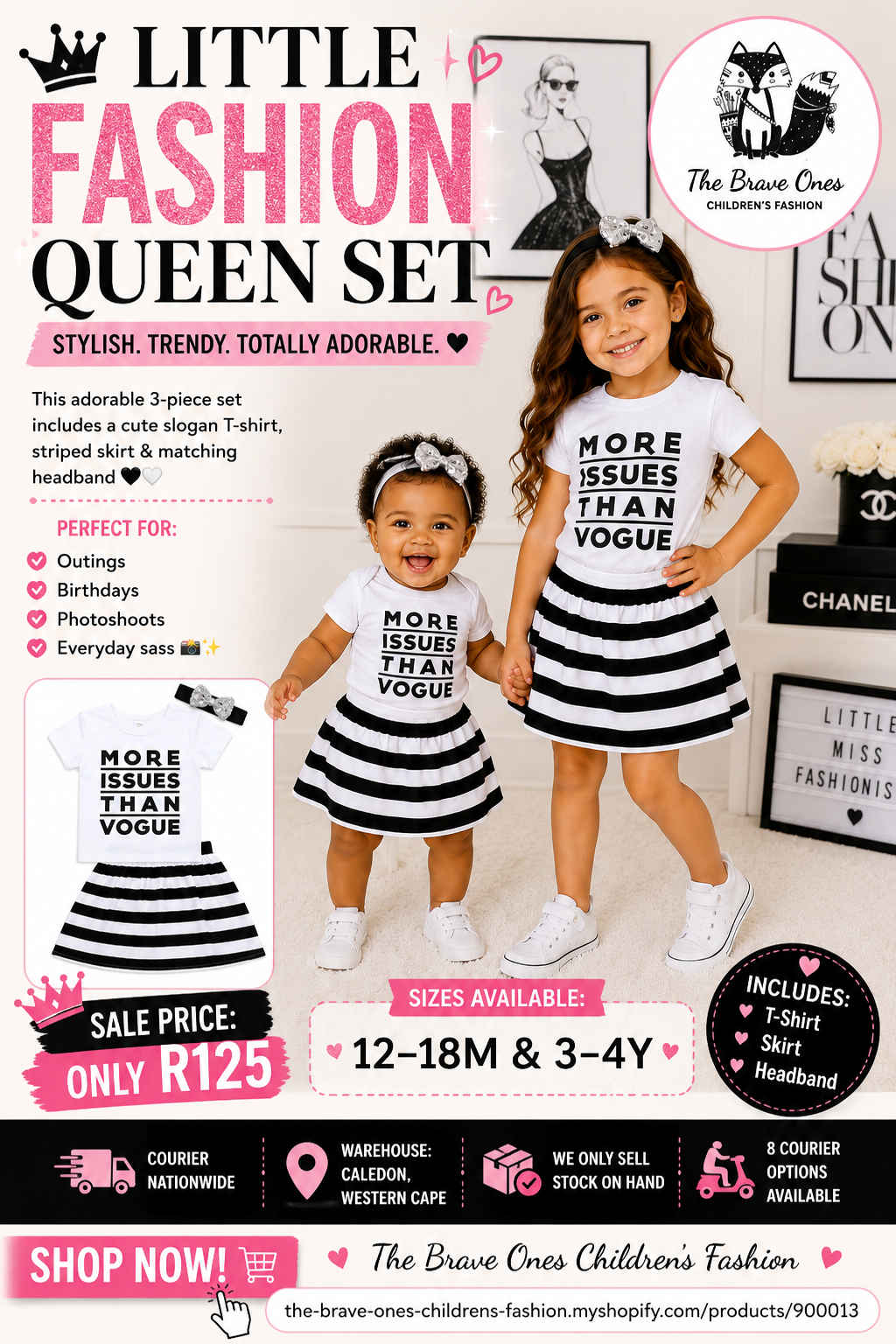 More Issues Than Vogue T-Shirt, Skirt and Headband #900013