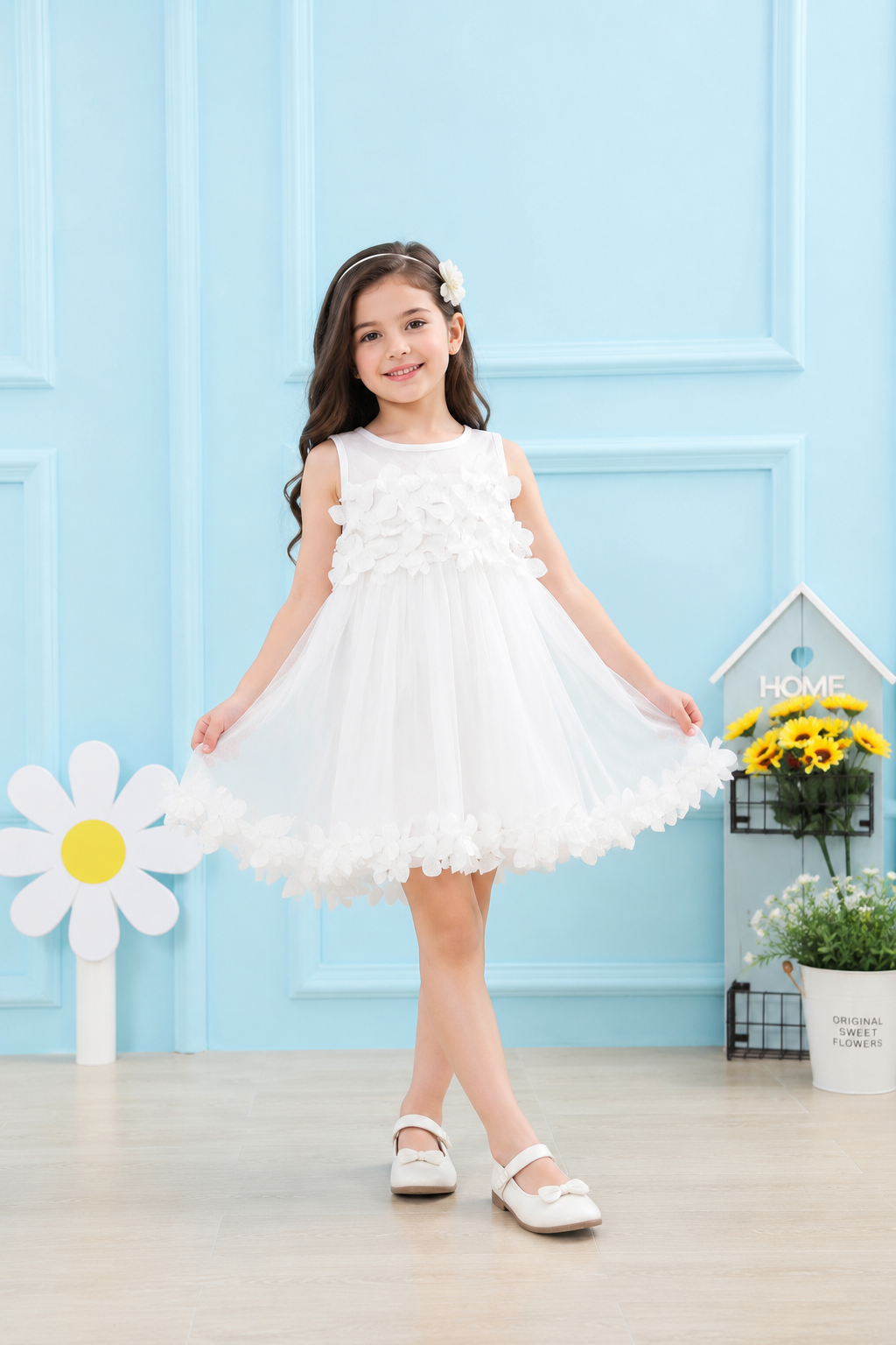 White Flower Dress #1000307