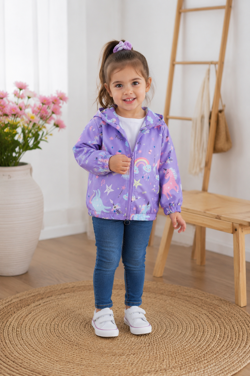 Purple Unicorn Windbreaker #1001028