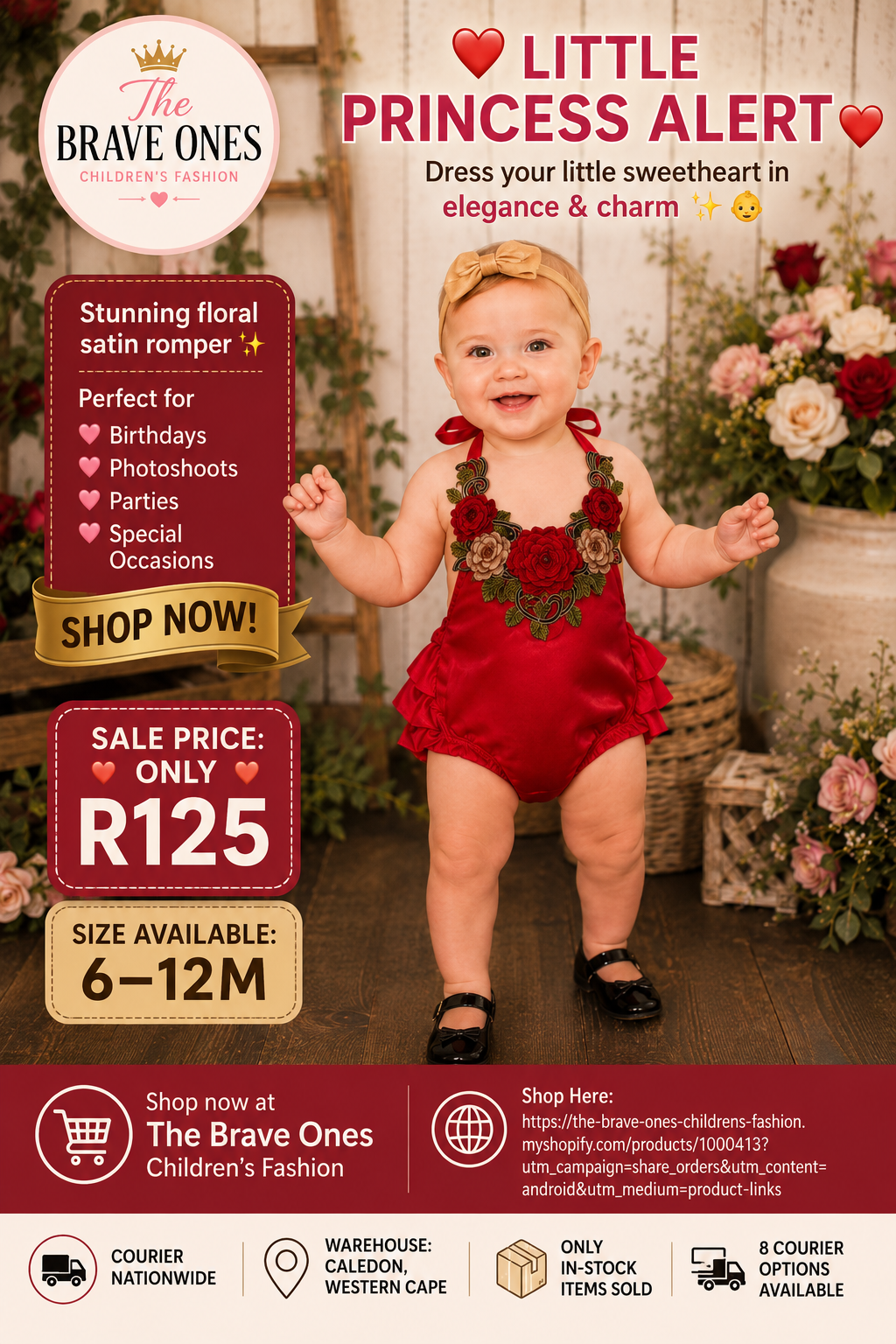 Red Silk Romper With Roses #1000413