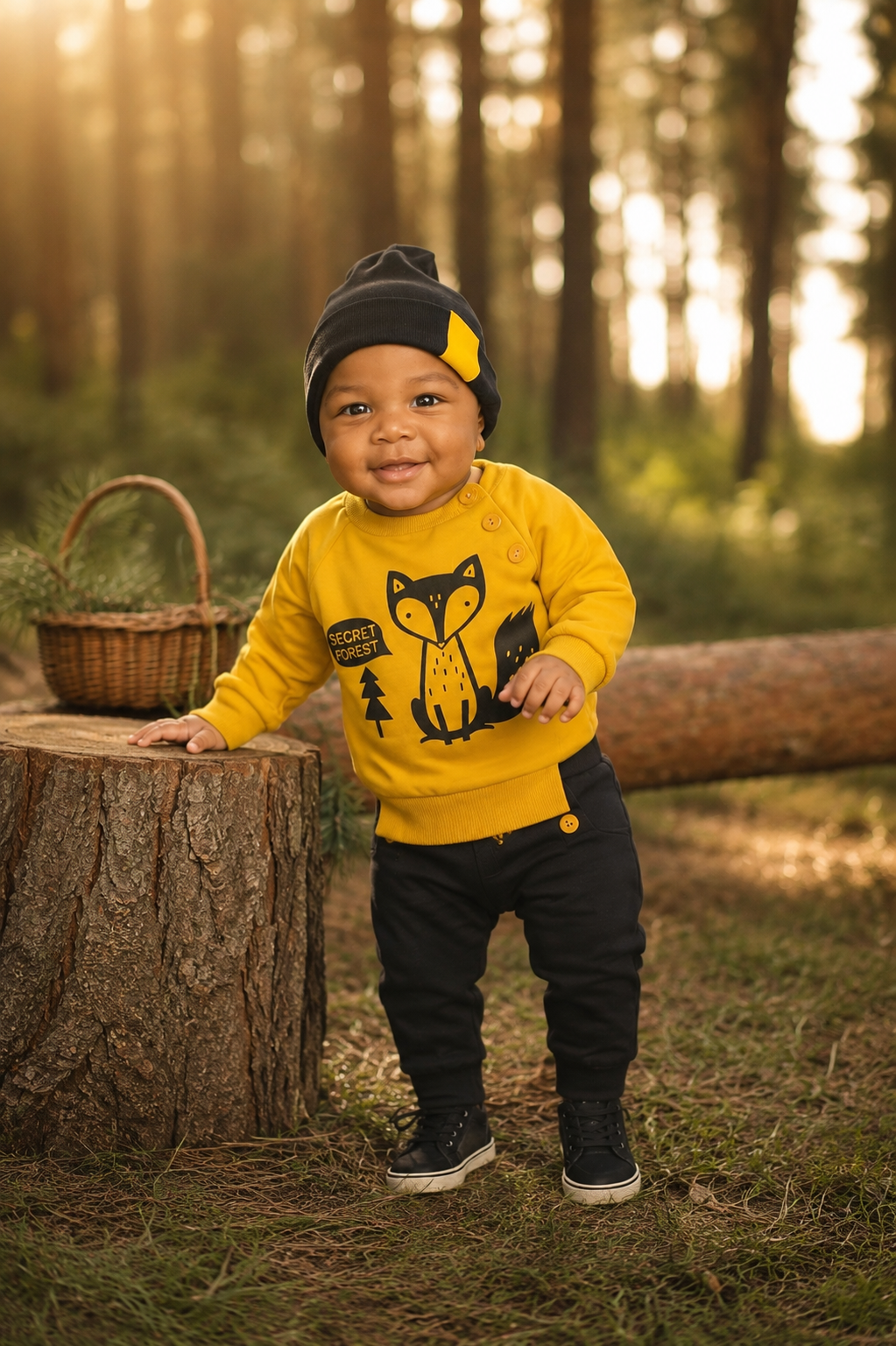 Secret Forest Yellow Fox Tracksuit #20002