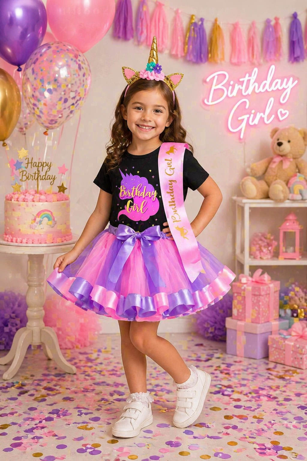 4PSC Unicorn Birthday Outfit  #1000331