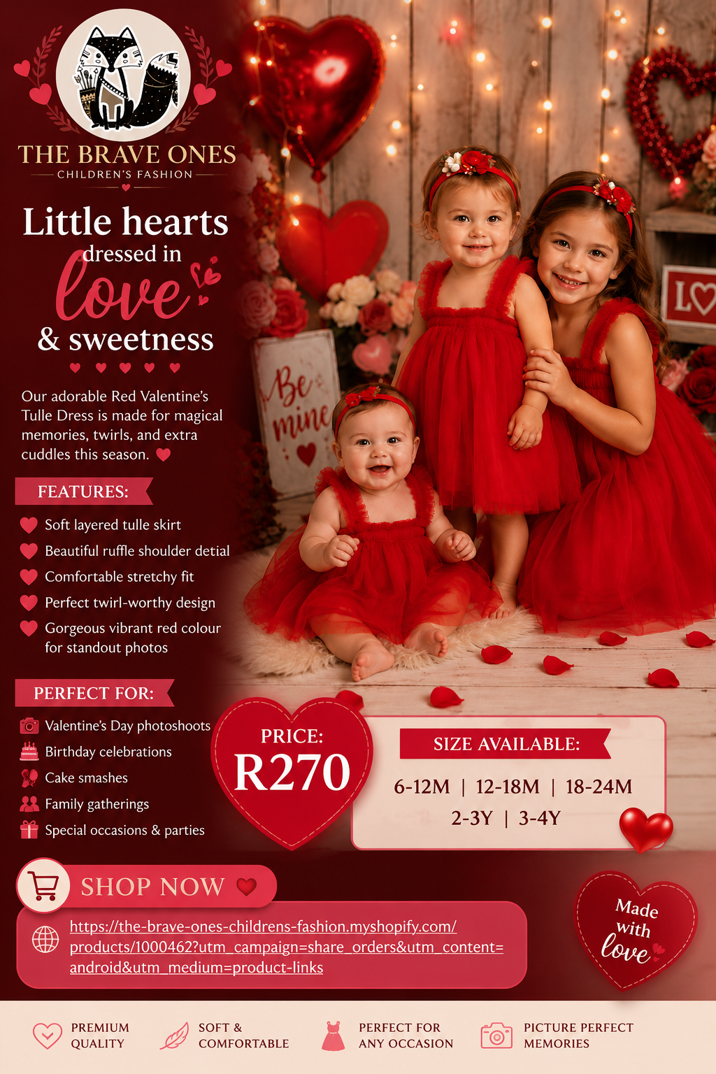 Red Tulle Dress #1000462