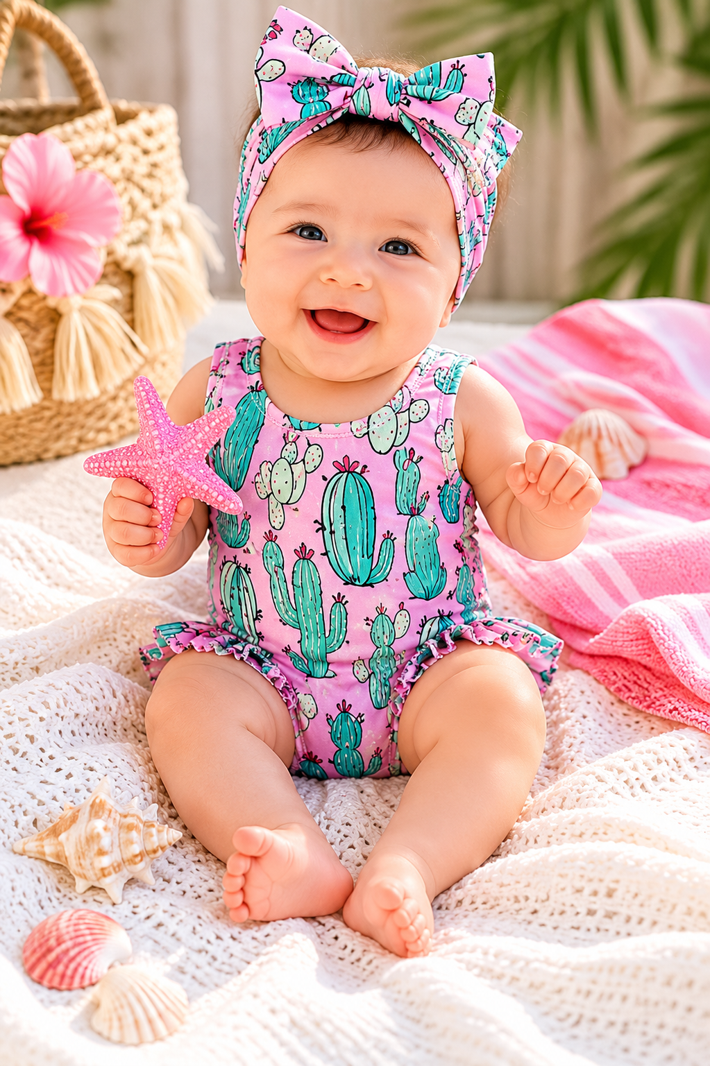 Cactus Swimsuit and Headband #1000666