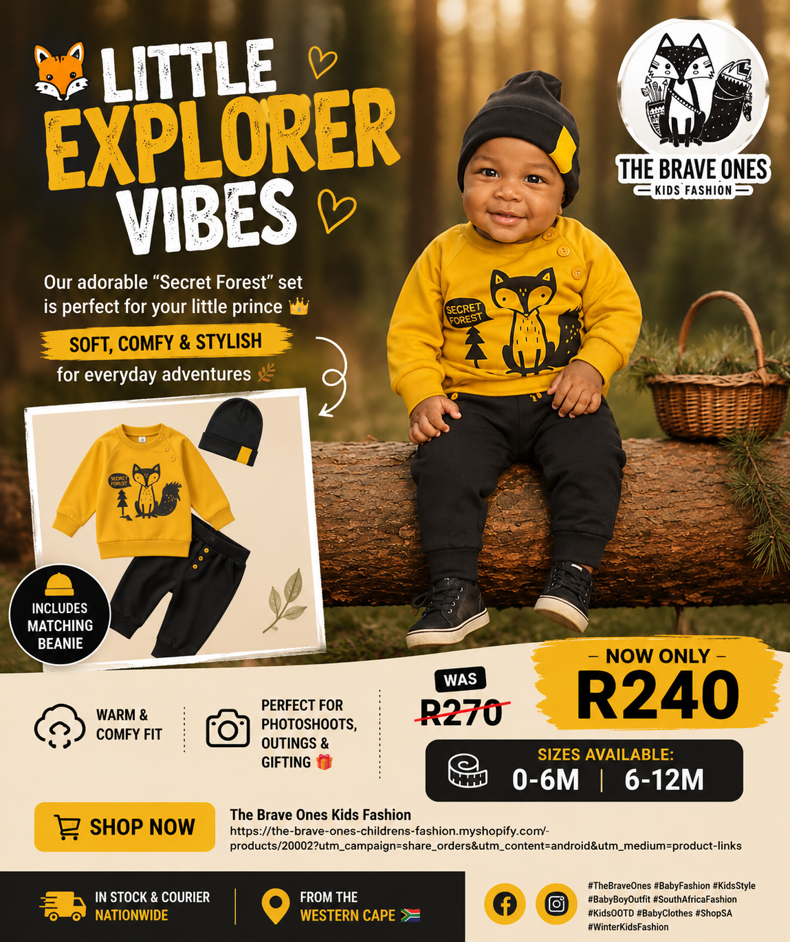 Secret Forest Yellow Fox Tracksuit #20002