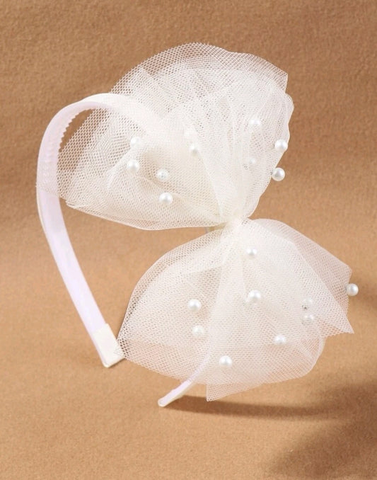 White Formal Headband  #4000109