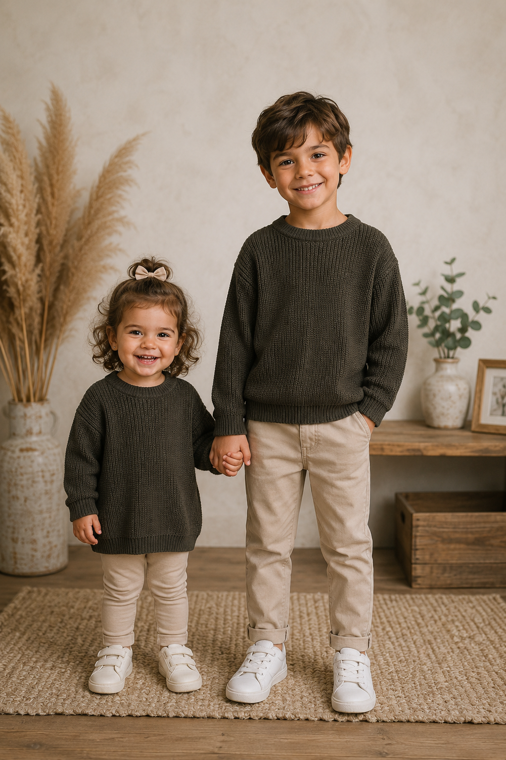 Army Green Luxury Sweater Gender Neutral #10020031