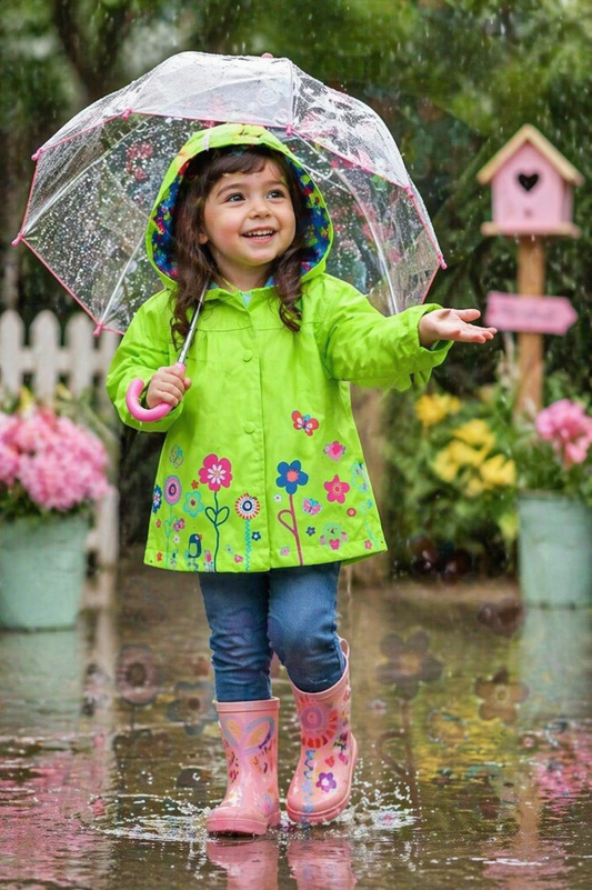 Lime Green Raincoat #1000928