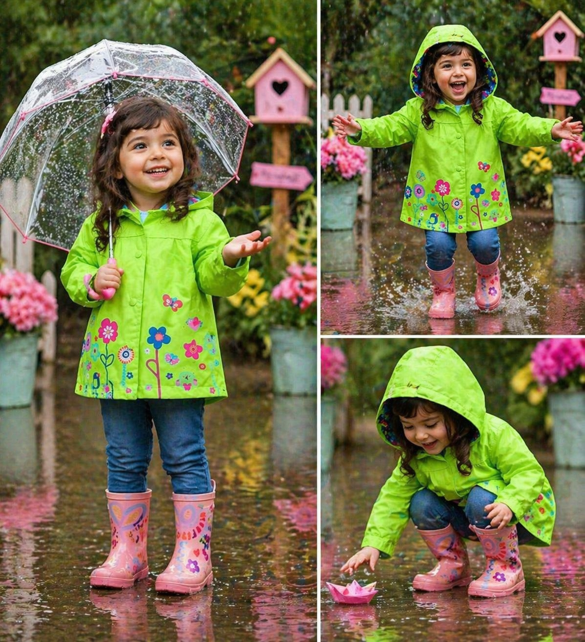 Lime Green Raincoat #1000928