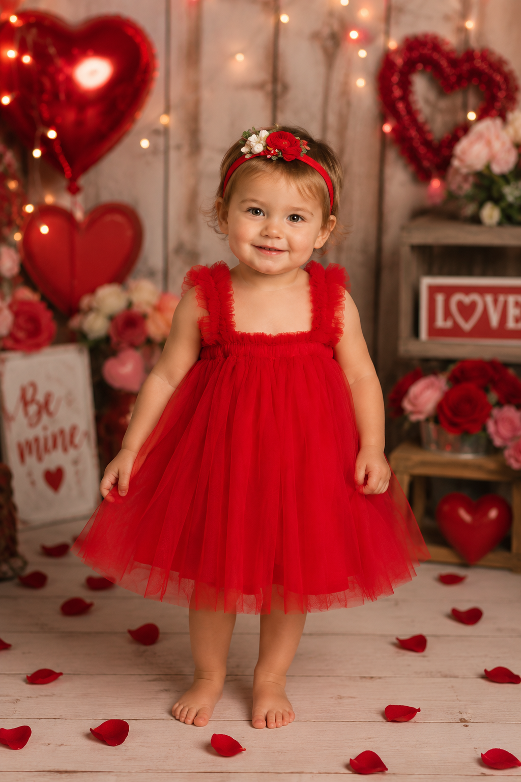 Red Tulle Dress #1000462