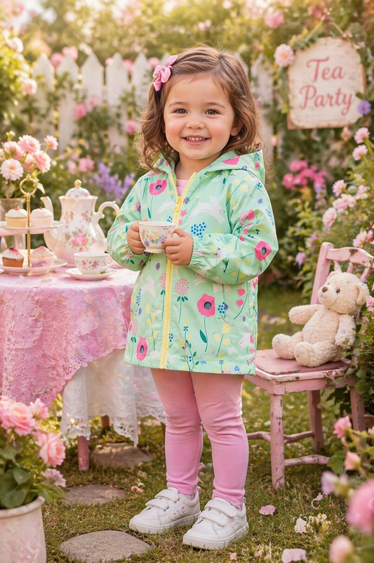 Mint Hooded Bunny Windbreaker #1000232