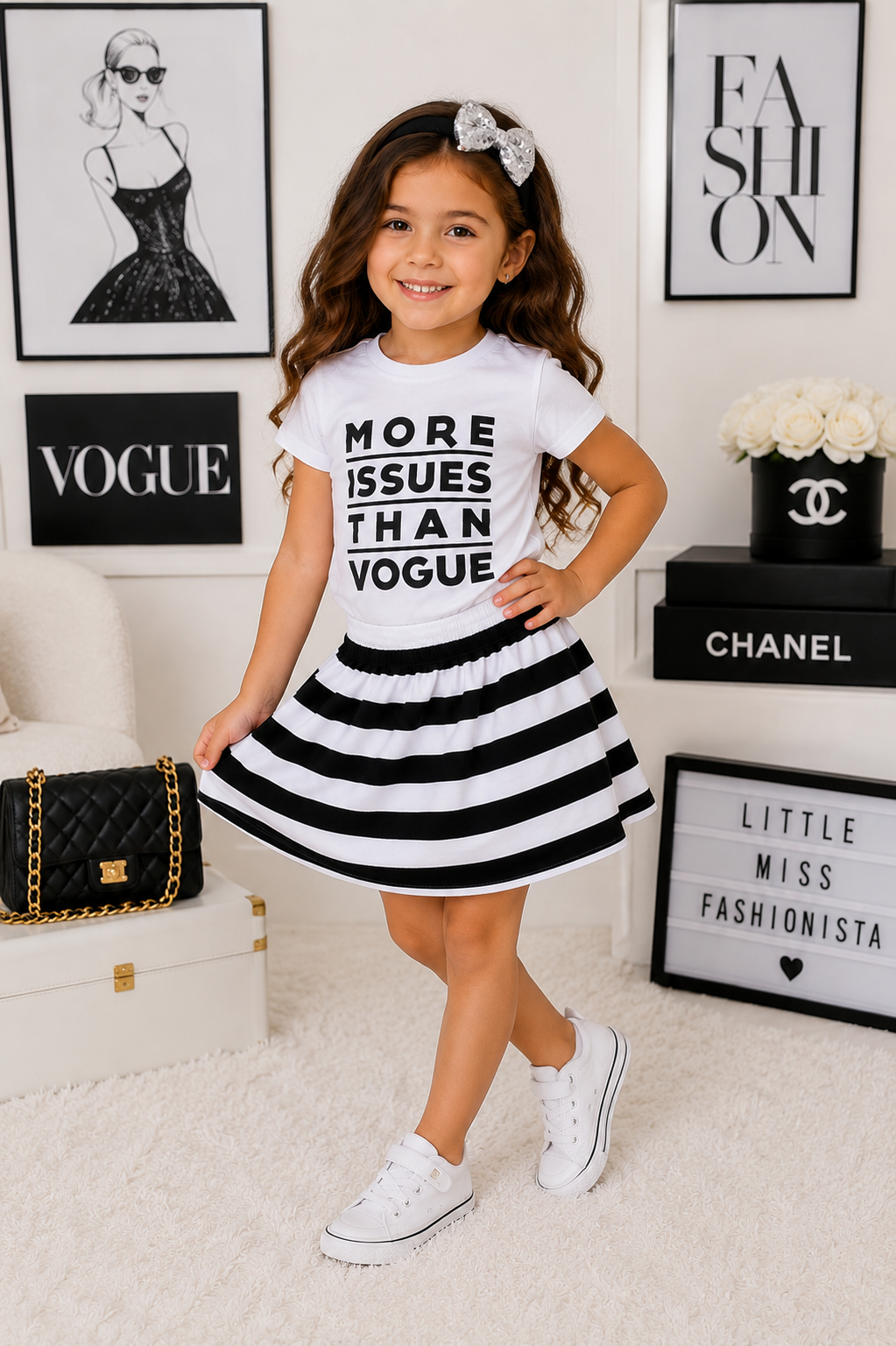More Issues Than Vogue T-Shirt, Skirt and Headband #900013