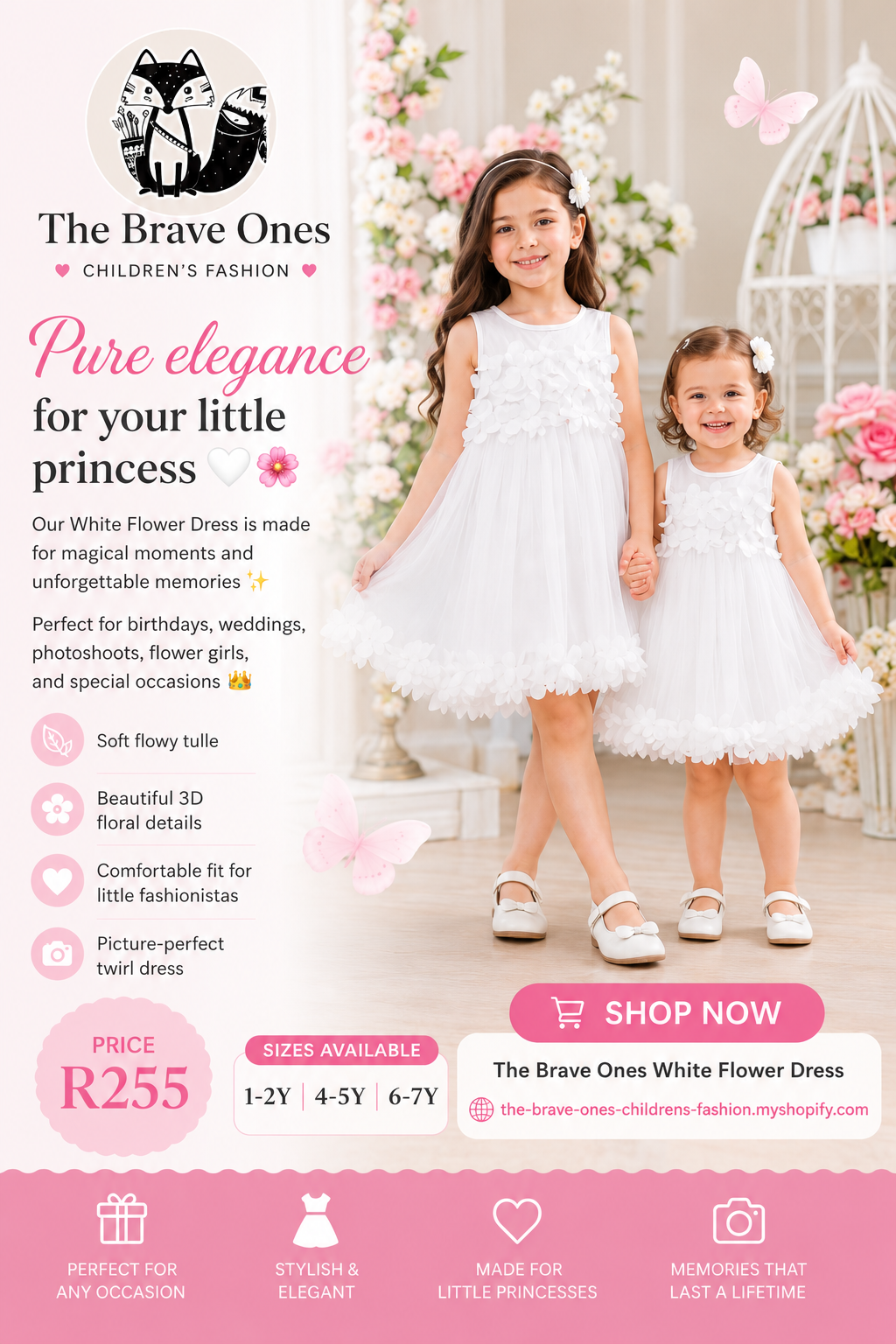 White Flower Dress #1000307
