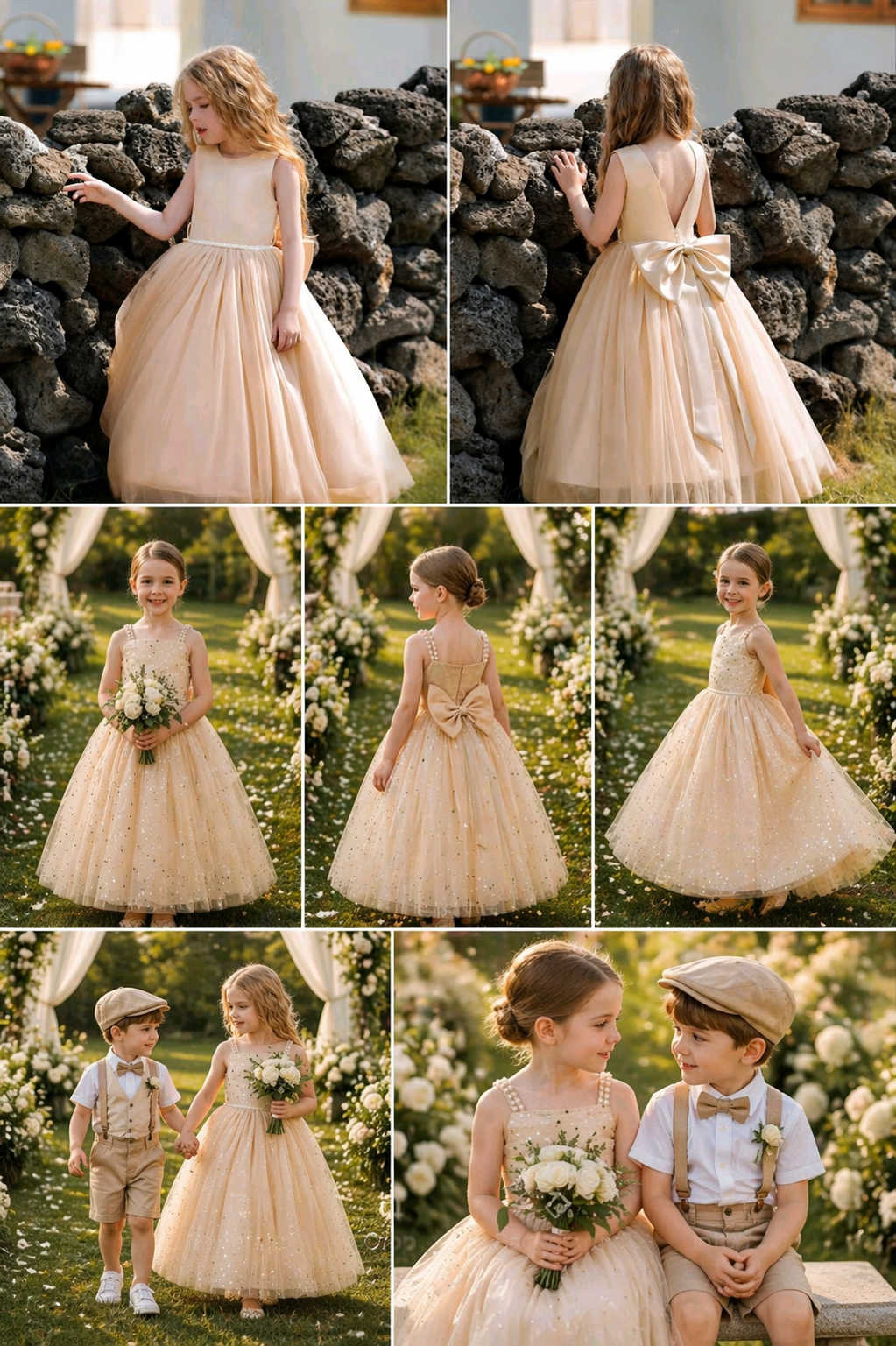 Champagne Pearl Special Occasions Dress #1000974