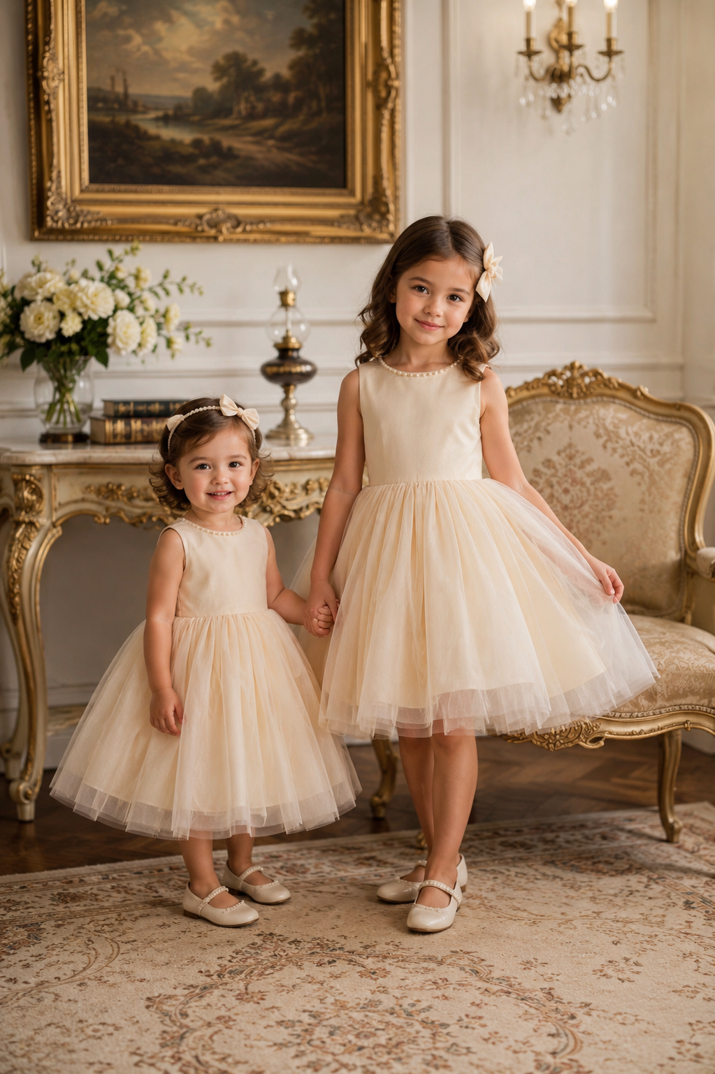 Cream Special Occasions Dress Ball Gown #100081