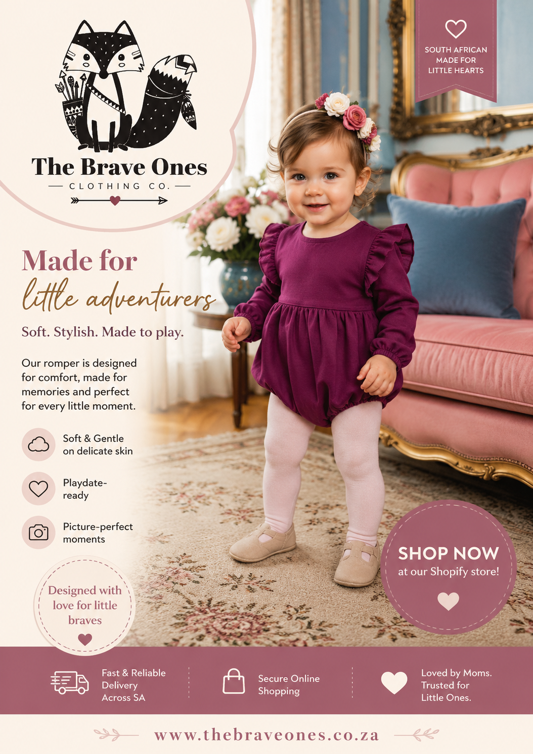 Plum Balloon Romper #100042