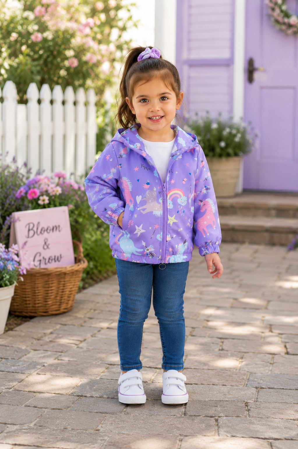 Purple Unicorn Windbreaker #1001028