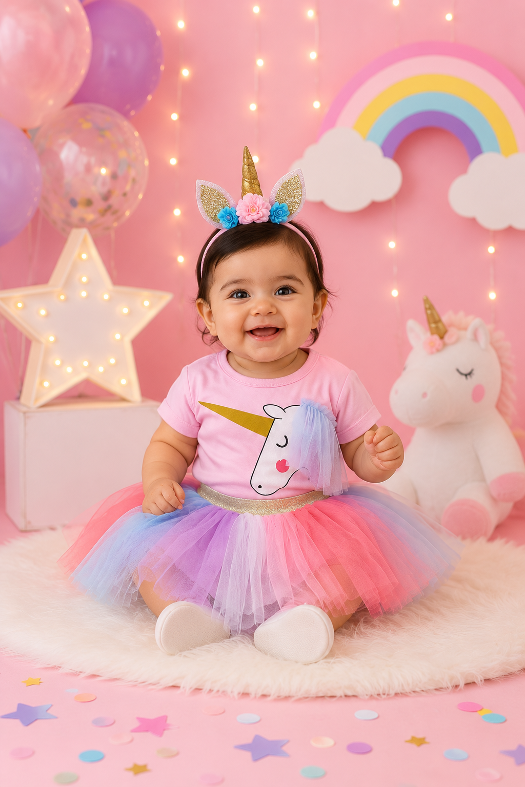 Unicorn Top and Rainbow Tutu #1000370