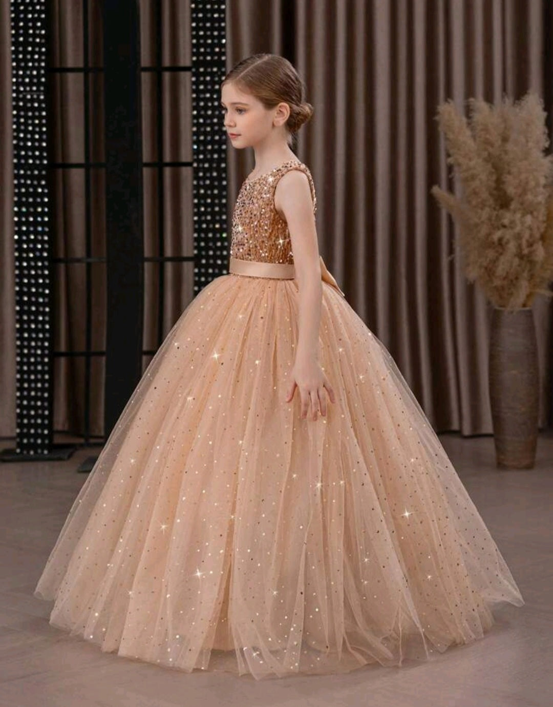 Champagne Sparkle Special Occasions Dress #1000966