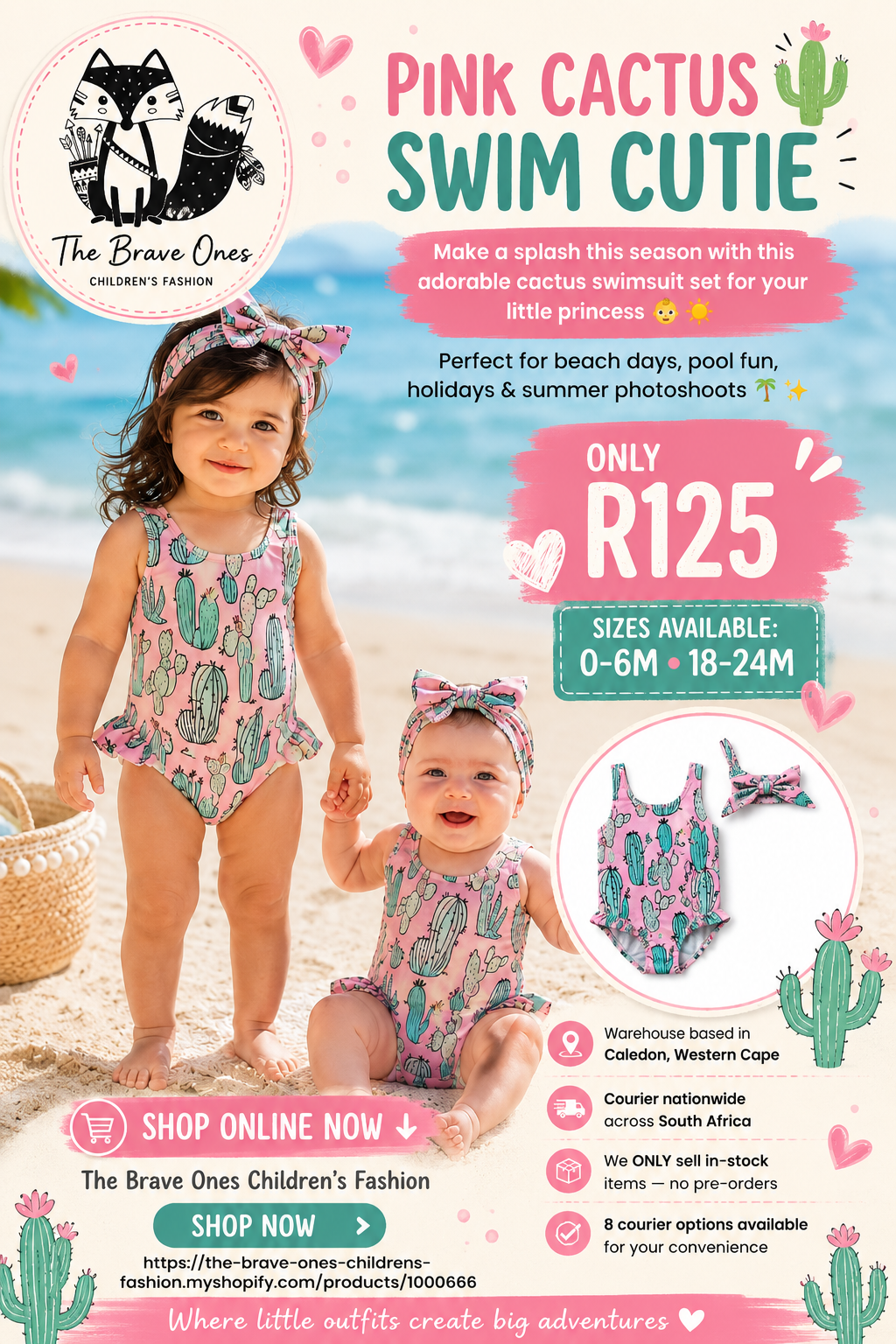 Cactus Swimsuit and Headband #1000666