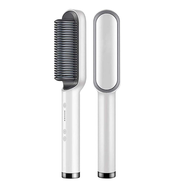 Hair Straightener Comb One-Step Hair Straightening Brush FH909 - White.  Hair Straightener Comb One-Step Hair Straightening Brush - Green #80004
