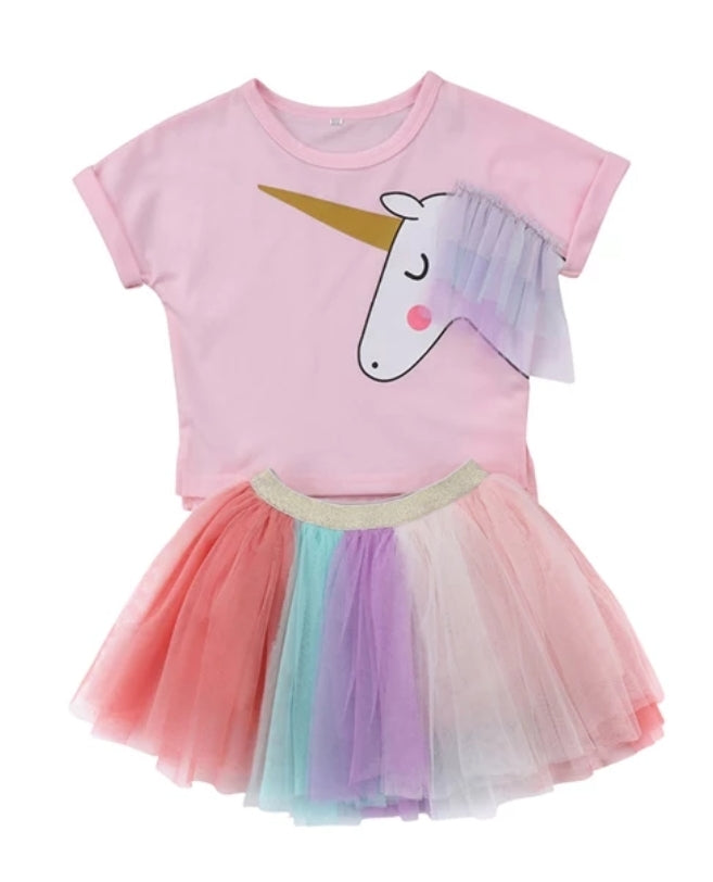 Unicorn Top and Rainbow Tutu #1000370