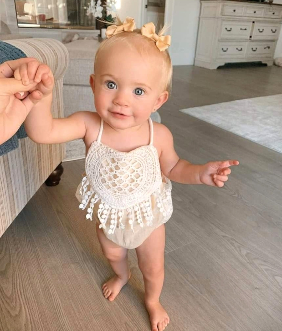 Lace Boho Romper #1000631