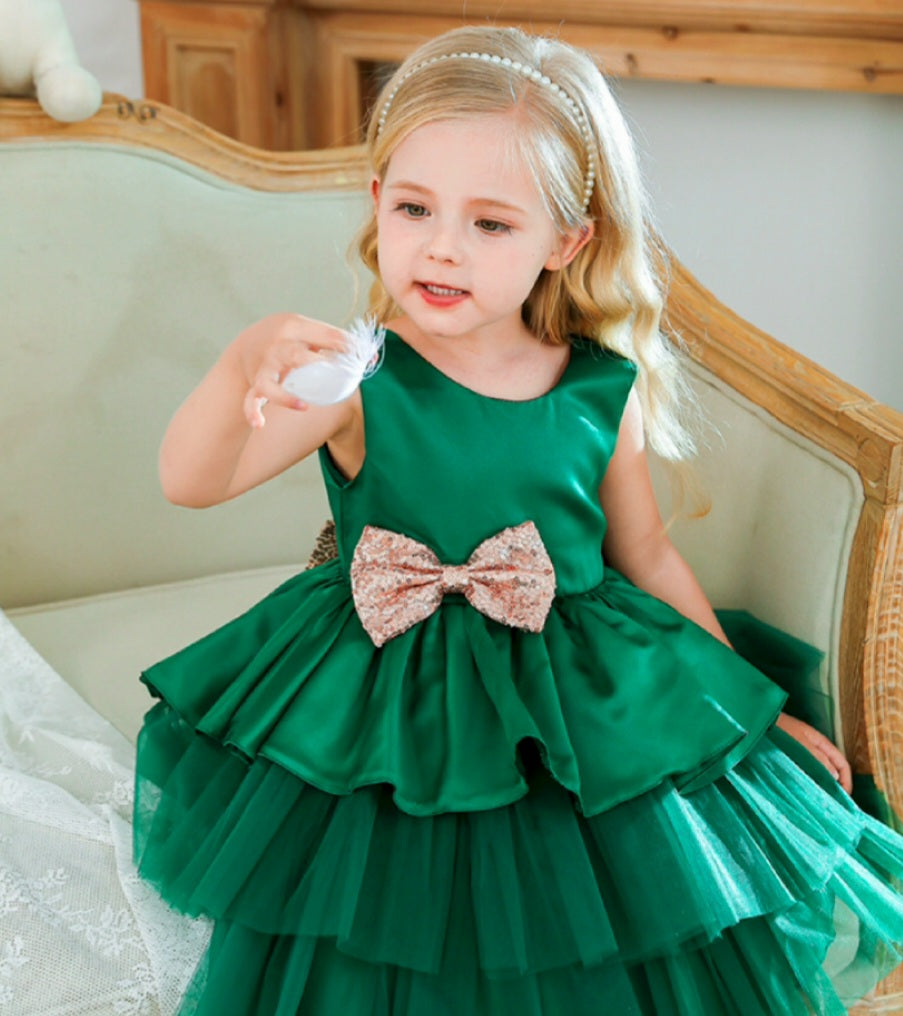 Forest Green Special Occasions Dress #1000995