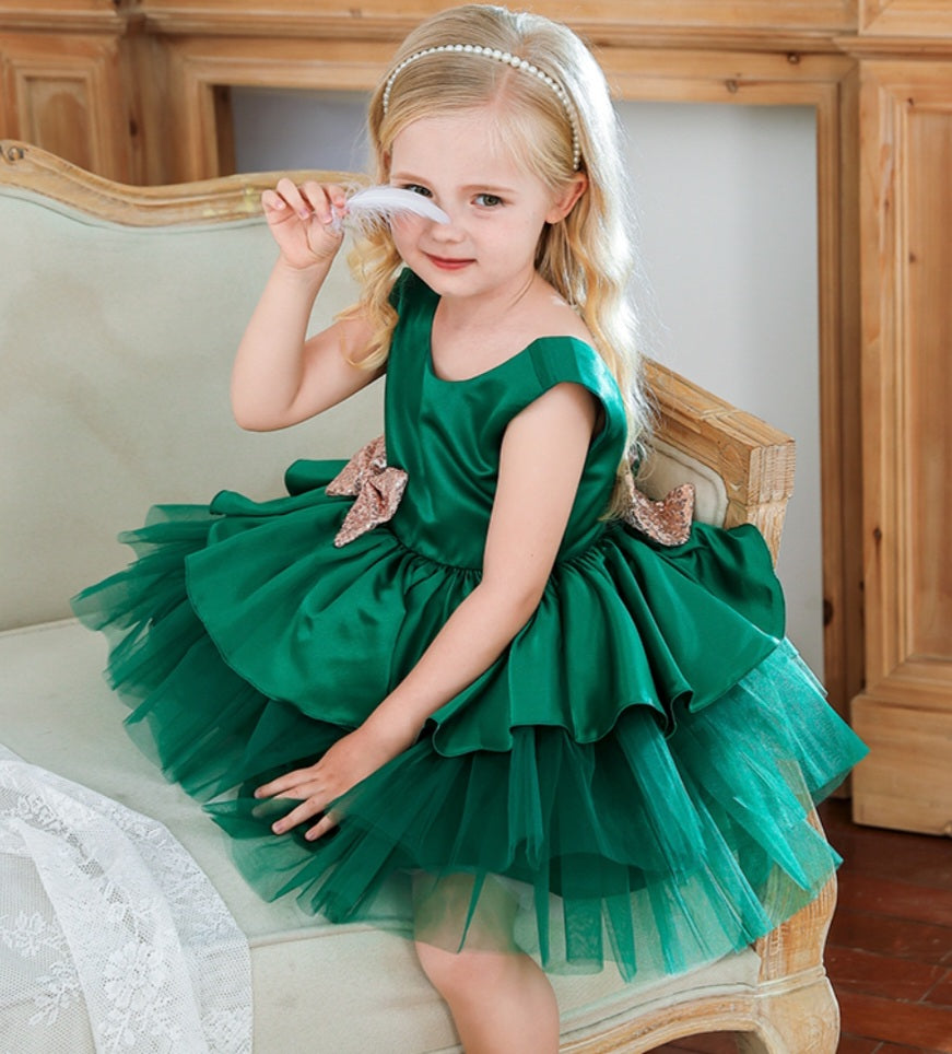 Forest Green Special Occasions Dress #1000995