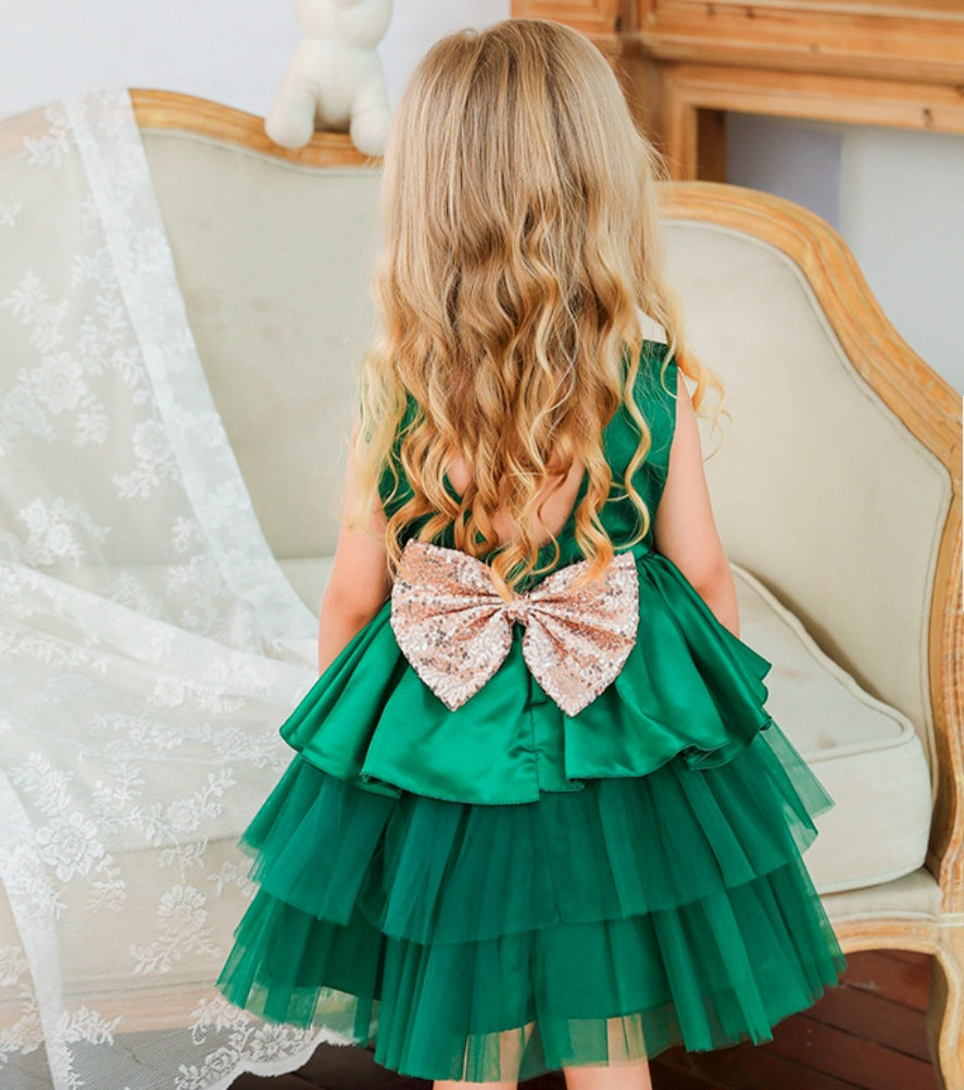 Forest Green Special Occasions Dress #1000995