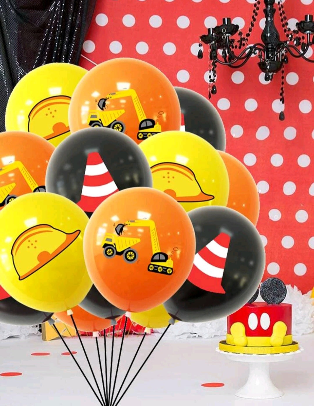 Caution Construction 15PSC Balloon Set #500040