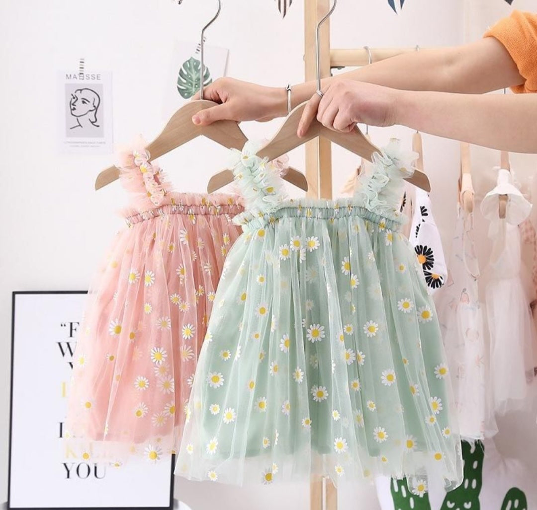 Green Daisy Dress #1000282