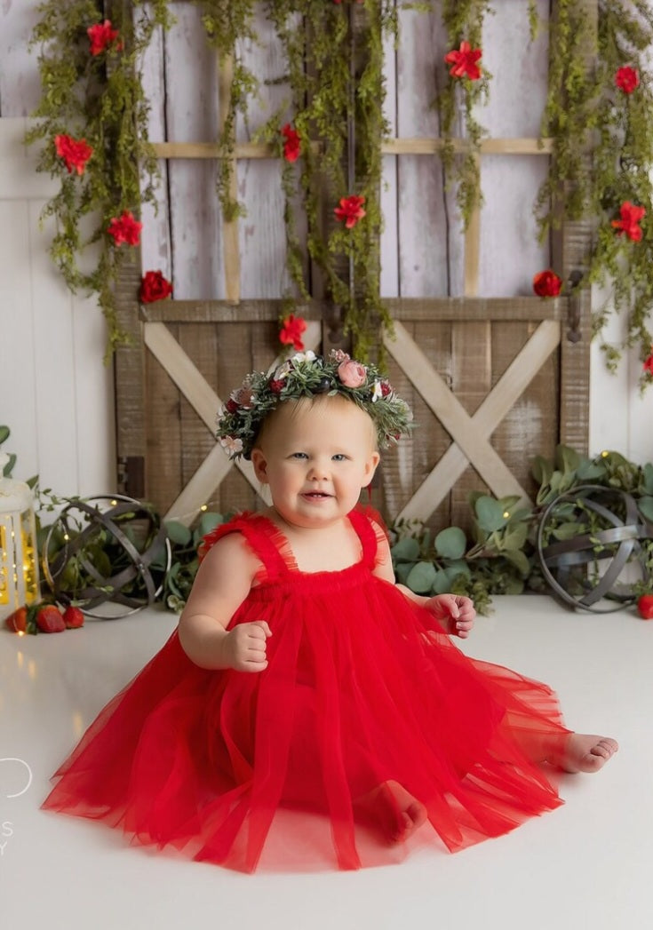 Red Tulle Dress #1000462