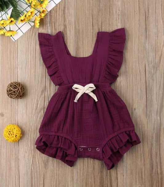 Magena Ruffle Muslin Romper #1000151